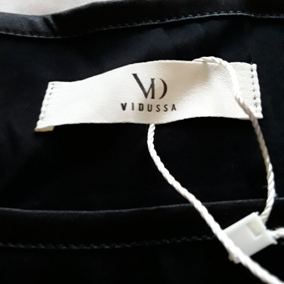 NWT Vidussa Polyester Spandex Blend Off Shoulder Top Black Size 2XL - Picture 3 of 4